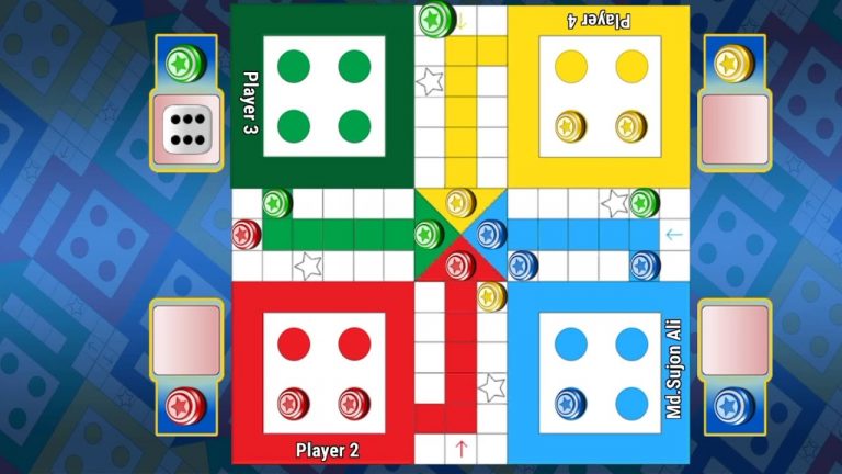 Ludo game in 4 players match | Ludo king 4 players match | Ludo game new tricks 2024| ludo game tric