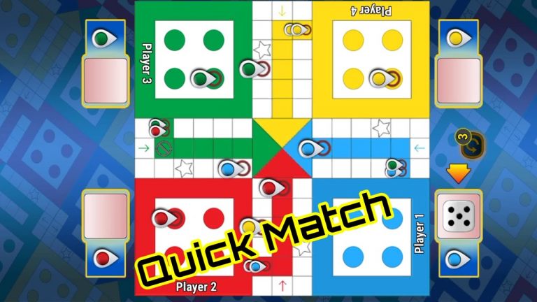 Ludo game in 4 players match | Ludo king 4 players match | Ludo game new tricks 2024|Quick ludo game