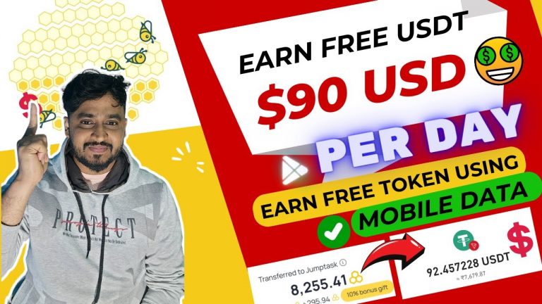 Mine $90 Token- HoneyGain Jumptask Withdraw JMPT Network | Mine More 30% In Honeygain