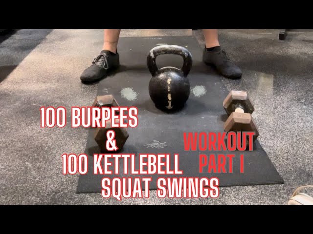 Monday morning burpees & kettlebell swings. February 5, 2024