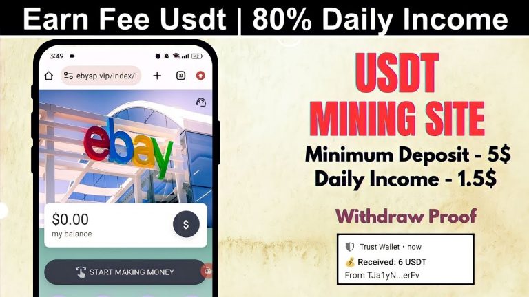 New Usdt Mining Site | usdt earning site | trx usdt mining app | Cloud Mining | usdt investment site