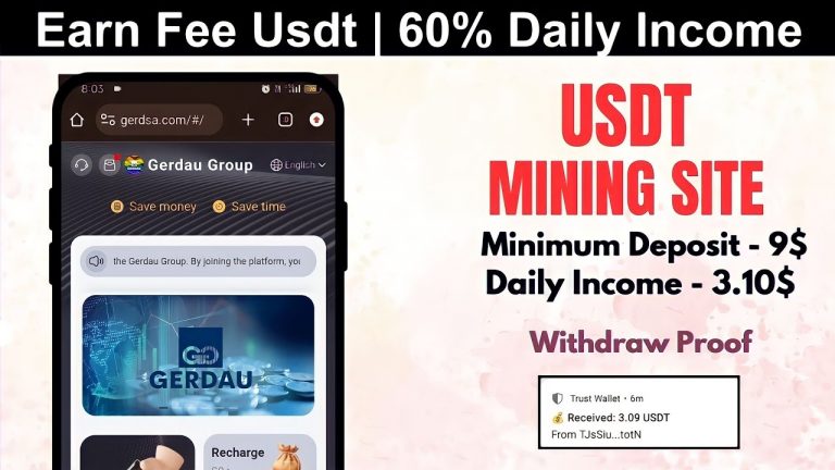 New Usdt Mining Site | usdt earning site | trx usdt mining app | Cloud Mining | usdt investment site