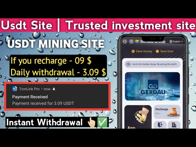 New Usdt Mining Site | usdt earning site | trx usdt mining app | Cloud Mining | usdt investment site