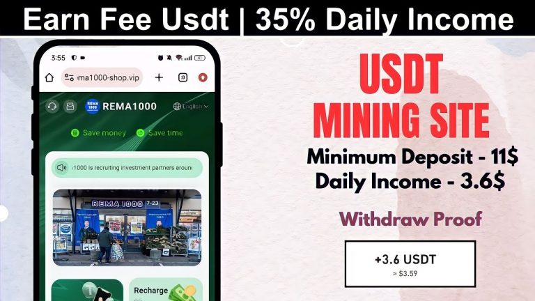 New Usdt Mining Site | usdt earning site | trx usdt mining app | Cloud Mining | usdt investment site