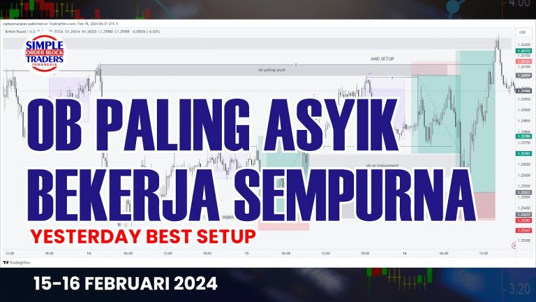 OB PALING ASYIK BEKERJA SEMPURNA (YESTERDAY BEST SETUP 15-16 FEBRUARI 2024)