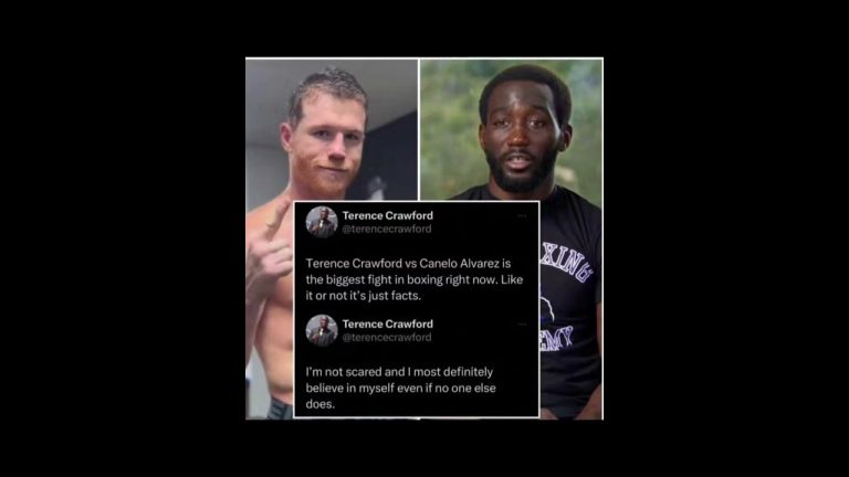 TERENCE CRAWFORD LETS THE BOXING PUBLIC KNOW HES NOT SCARED AND READY FOR CANELO ALVAREZ FIGHT NOW