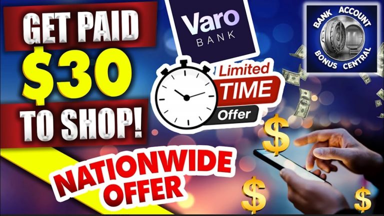 $30 Get Paid to Shop Bonus Varo Bank! Nationwide Offer! Very Important Cash back debit card update!!