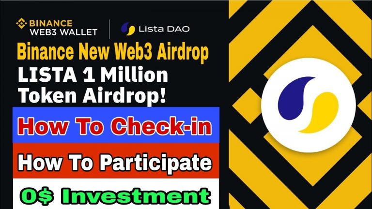 Binance New Web3 Wallet Airdrop || Earn 1M $ LISTA Dao Token || How To Check-in Daily || 0$ Invest