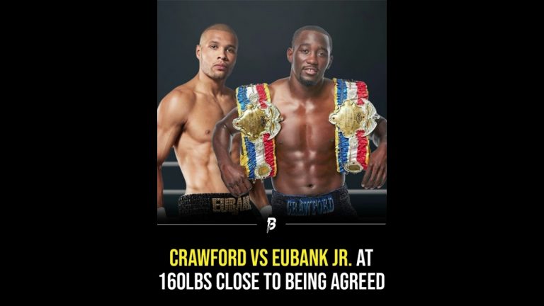 Canelo Alvarez new excuses if Crawford stops Chris EUBANK JR at 160 will be what ?