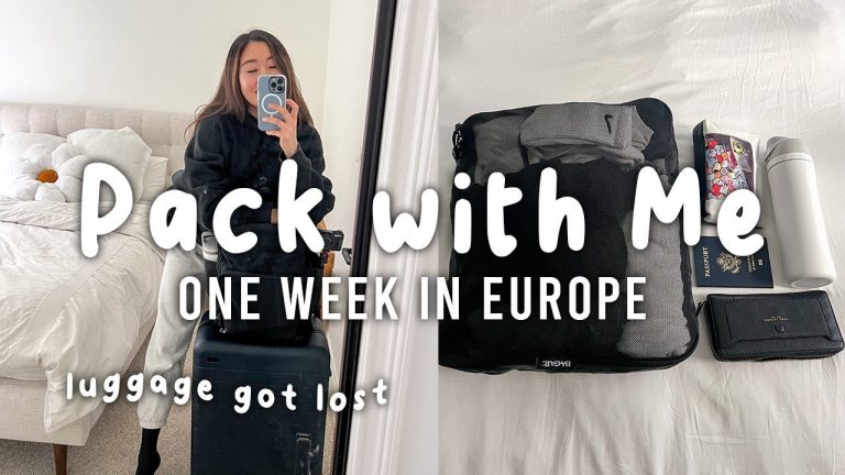 Minimalist Pack with Me: Packing for a Week in Europe *then my luggage got lost*