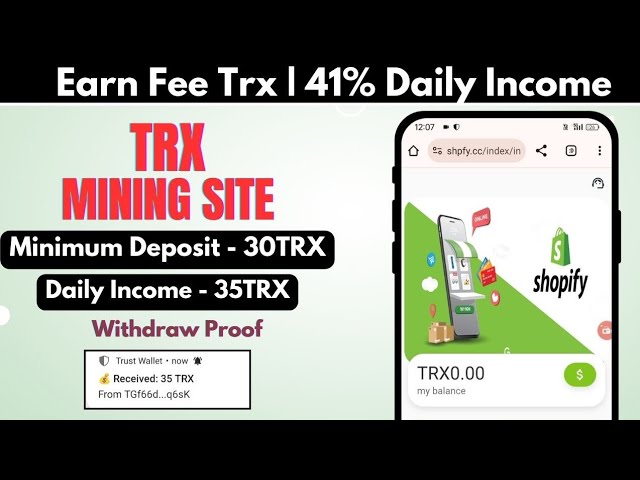 New Trx Cloud Mining Website – Earn 5000 Tron Bonus – Live Withdrawal Proof – Free Trx Earning Site