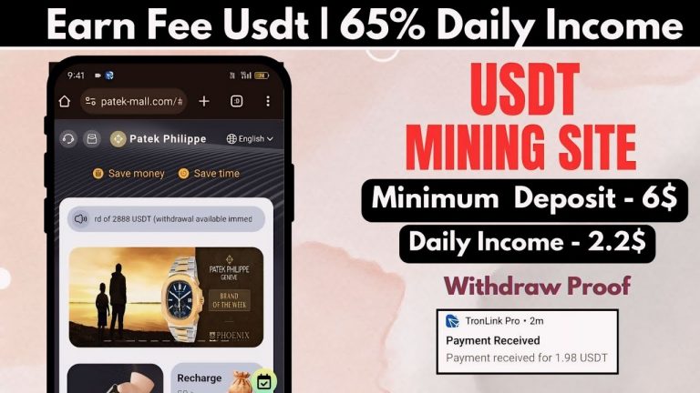 New Usdt Mining Site | usdt earning site | trx usdt mining app | Cloud Mining | usdt investment site