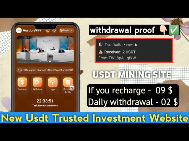 New Usdt Mining Site | usdt earning site | trx usdt mining app | Cloud Mining | usdt investment site