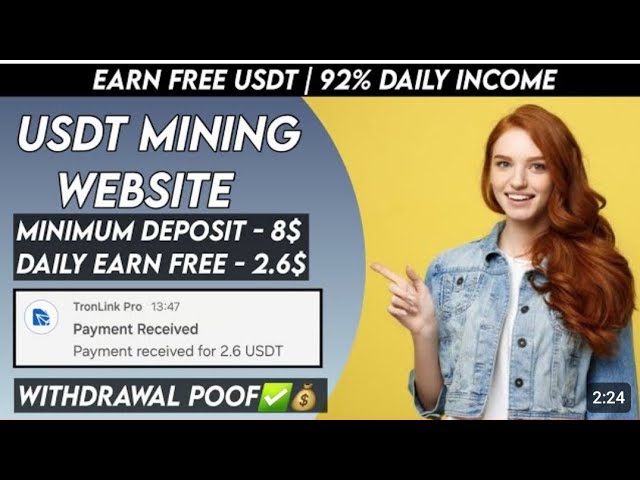 New Usdt Mining Site | usdt earning site | trx usdt mining app | Cloud Mining | usdt investment site