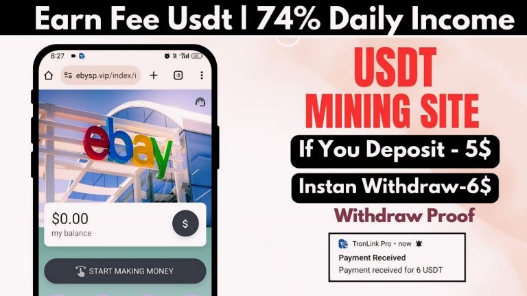 New Usdt Mining Site | usdt earning site | trx usdt mining app | Cloud Mining | usdt investment site