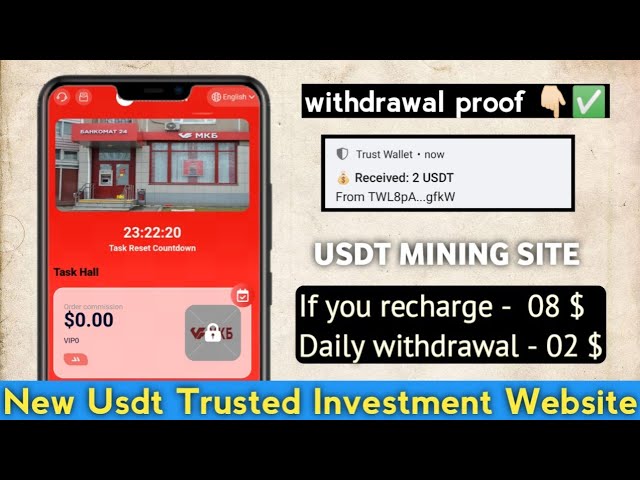 New Usdt Mining Site | usdt earning site | trx usdt mining app | Cloud Mining | usdt investment site