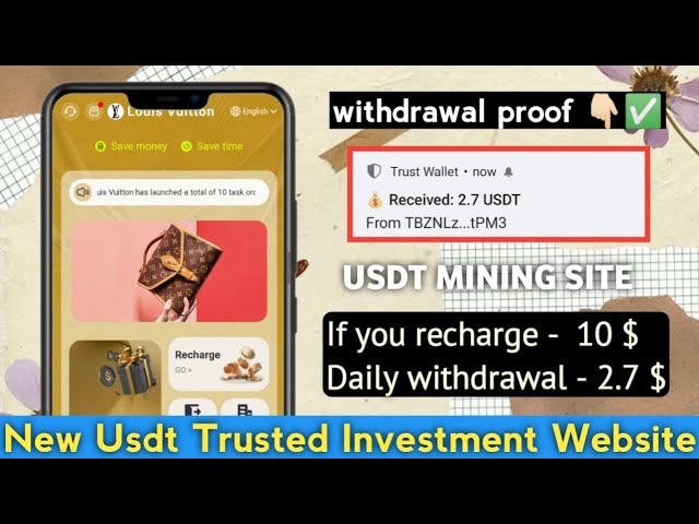 New Usdt Mining Site | usdt earning site | trx usdt mining app | Cloud Mining | usdt investment site