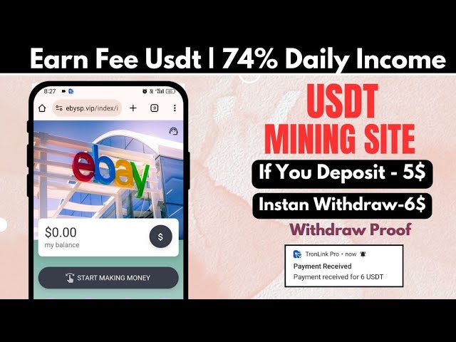 New Usdt Mining Site | usdt earning site | trx usdt mining app | Cloud Mining | usdt investment site