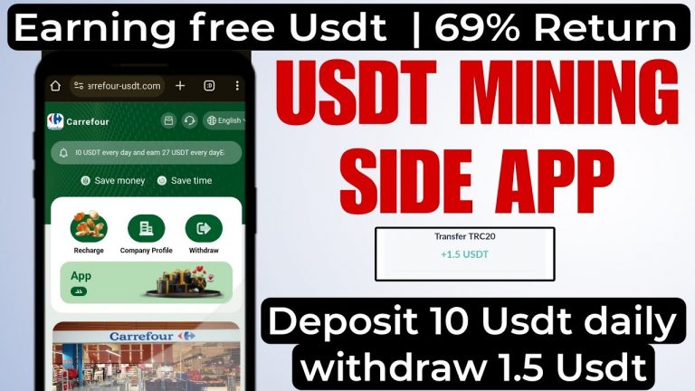 New investment Side Today in 2024 | Global withdraw | Cloud mining site Trx and usdt mining site app