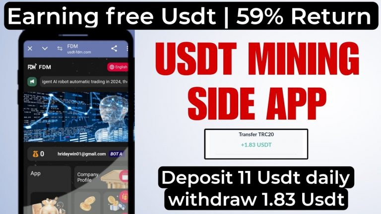 New investment Side Today in 2024 | Global withdraw | Cloud mining site Trx and usdt mining site app