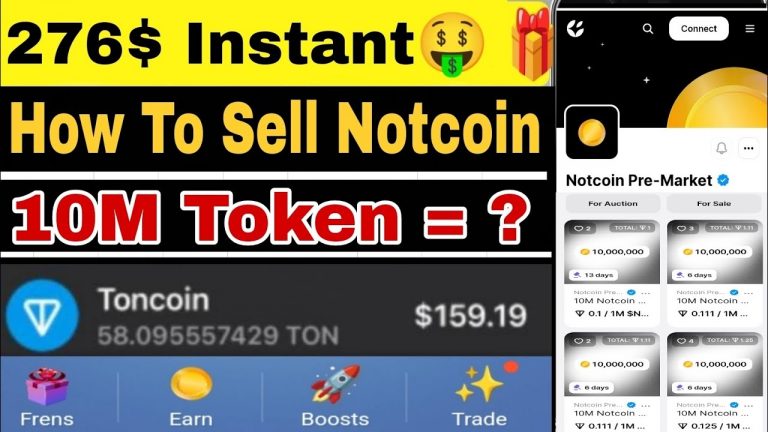 Notcoin Live Selling Process || 10M Not = ? || How To Sell And Create Notcoin Voucher || Notcoin p2p