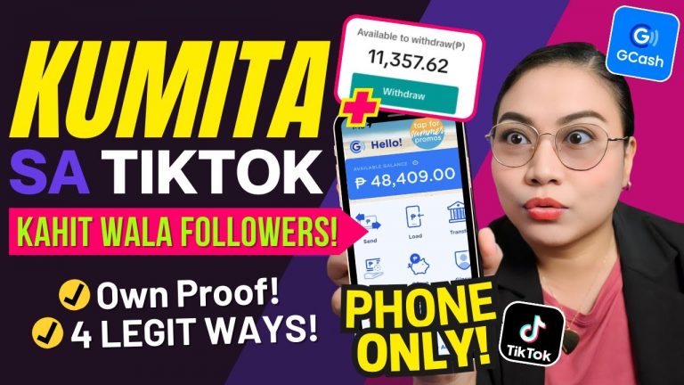 P59,766 KINITA SA TIKTOK!? GCASH PAYMENT | 4 Ways to Earn on TikTok: NO MINIMUM FOLLOWERS! Own Proof