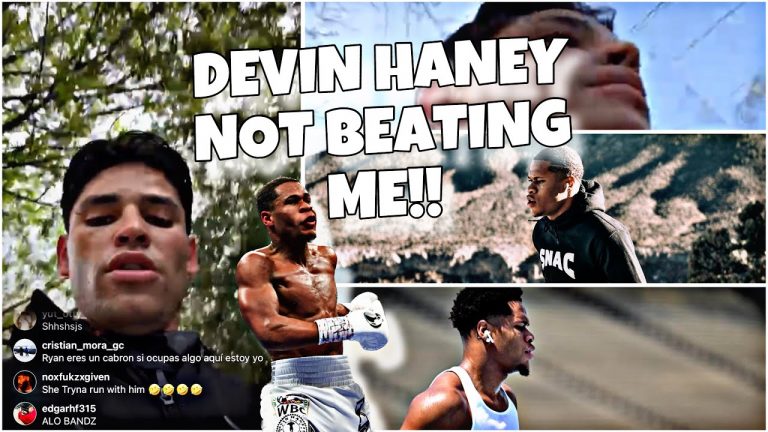 RYAN GARCIA OUT RUNNING IN THE STREETS NO SECURITY PREACHING TALKING TO FANS PROMISE TO KO HANEY..