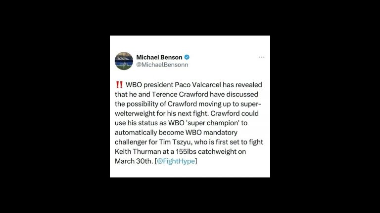 TERENCE CRAWFORD TO CHALLENGE TIM TSZYU VS KEITH THURMAN WINNER DONT DUCK ME