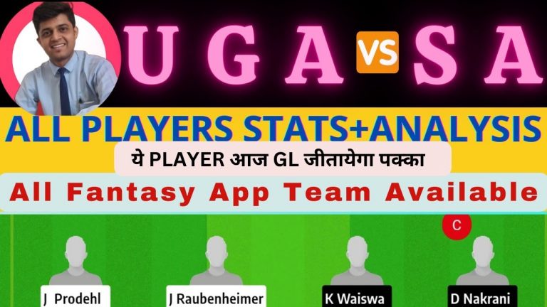 UGA VS SA | UGA VS SA DREAM11 TEAM PREDICTION | MEN’S AFRICAN GAMES T20 #dream11prediction #dream11