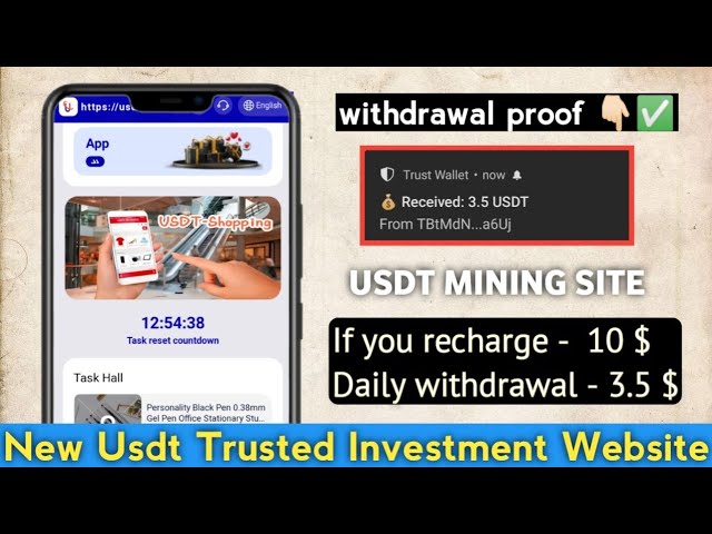 Usdt Mining Site | new usdt earning site | trx usdt mining app | Cloud Mining | usdt investment site