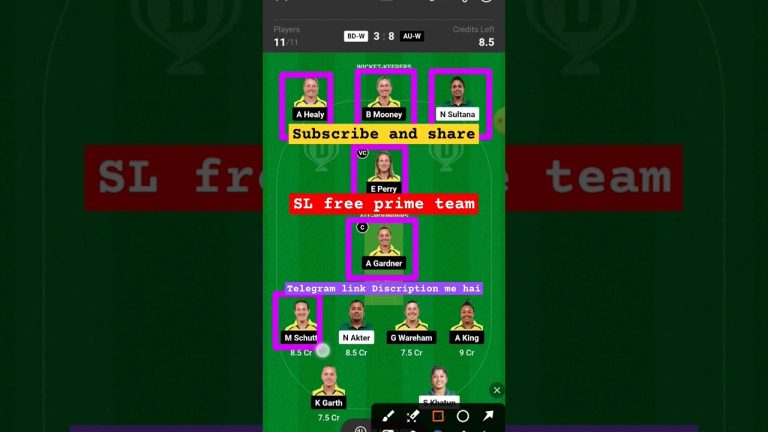 bdw vs ausw dream11 team l dream11 free prime team l 50 lakhs free giveaway l dream11