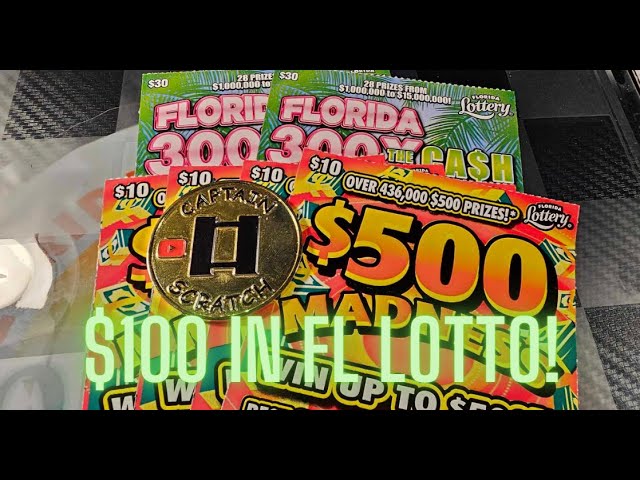 $100 in Florida’s best 2 tickets! #floridalottery #captainscratch #subscribe