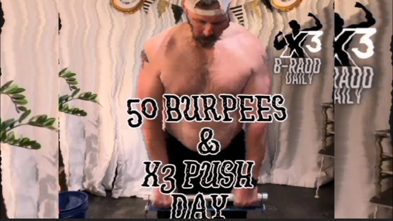 50 burpees & X3 Push day. April 1, 2024