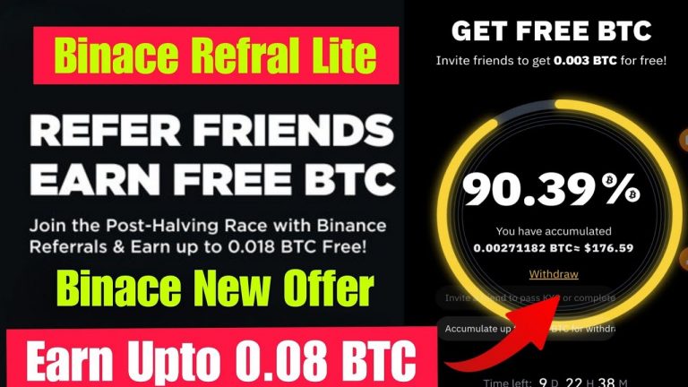 Binance New Offer | Binance Referral Lite | Earn Up to 0.008 Btc | New Binance Referral Lite Offer