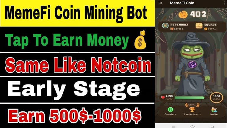 MemeFi Coin Mining Bot || Same Like Notcoin || Earn 500$-1000$ || Tap To Earn || Early Stage