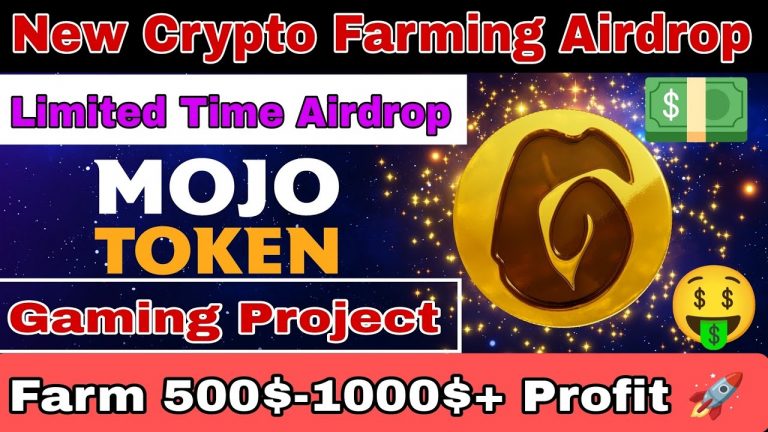 New Crypto Farming Airdrop || Farm 100$+ in 5 Days Only || Mojo Token Farming Airdrop