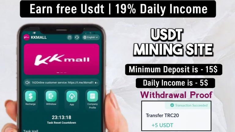 New Usdt Mining Site | usdt earning site | trx usdt mining app | Cloud Mining | usdt investment site