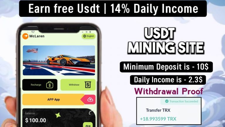 New Usdt Mining Site | usdt earning site | trx usdt mining app | Cloud Mining | usdt investment site