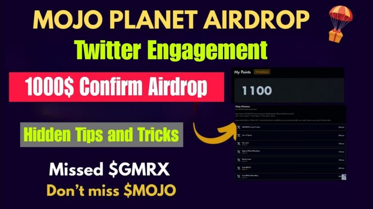 Planet Mojo Airdrop | Mojo Token Airdrop | Earn Mojo Token | New Crypto Airdrop | New Gaming Airdrop