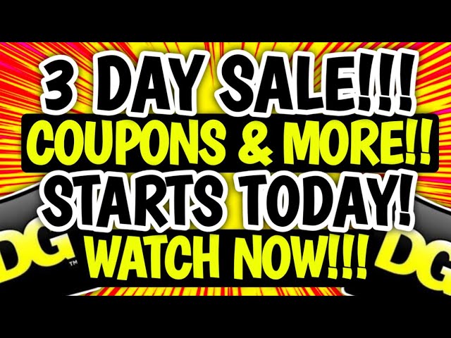 STARTS TODAY!HOTT DEALS!$1 FOOD & DRINKS!!DOLLAR GENERAL COUPONING THIS WEEKDG COUPON DEALS