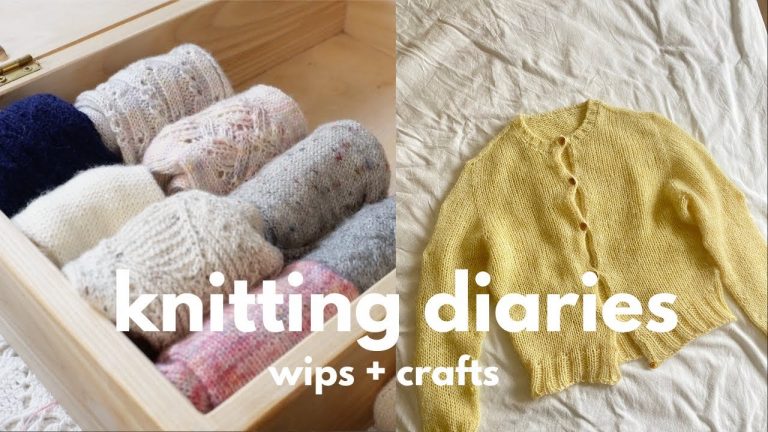 finishing mohair cardigan + Friday top, craft haul, frogging more things?? | knitting diaries