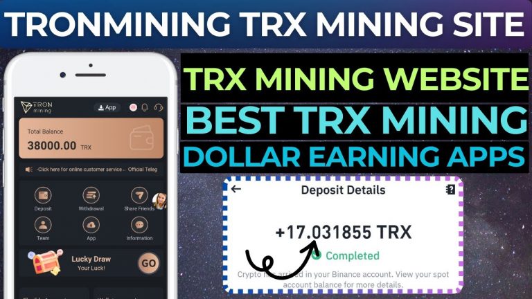 tronmining trx mining site | trx mining website | best trx mining | dollar earning apps