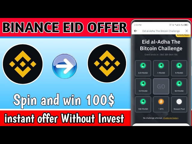 BINANCE NEW INSTANT SPIN OFFER INSTANT PAYMENT EID_UL_ADHA OFFER #digitaltricks #crypto