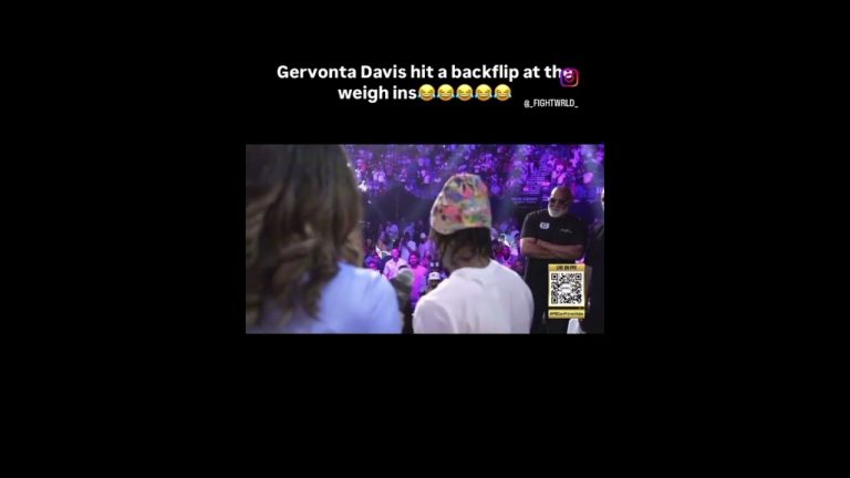 GERVONTA DAVIS SHOWS OFF TO JORDAN PLANT WITH A CLEAN BACKFLIP