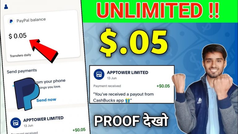 Live Proof $0.05 Instant | PayPal Earning App 2024 | PayPal Earning Apps | Earn PayPal Cash