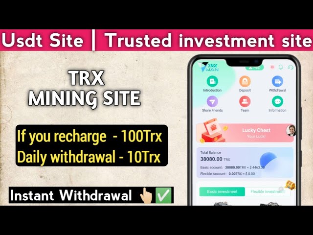 New Tron TRX Cloud Mining Website | Today’s New Site TRX Application | TRX Mining Platform Payments