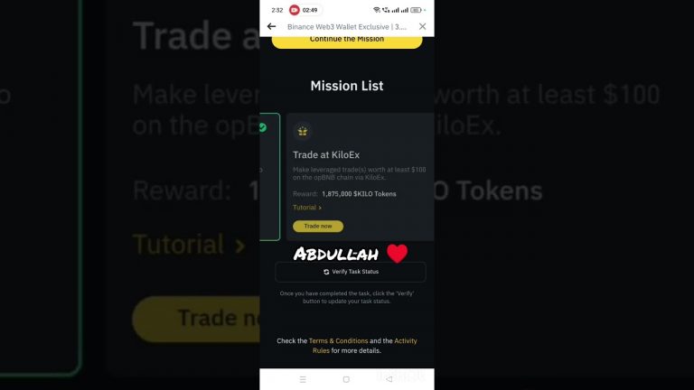 BINANCE WEB3 NEW AIRDROP / / KILOEX AIRDROP 3.75 M TOKEN ALL TASK WEB3 //