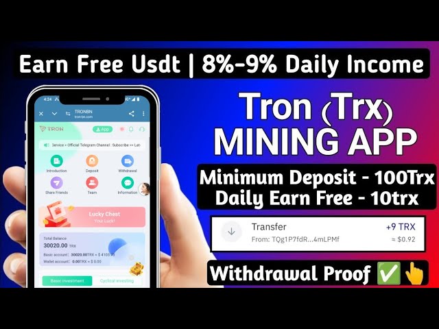 Best Usdt TRX Cloud Mining Websit Site Today | Usdt Mining Today, Best Usdt Mining Site Usdt Mining