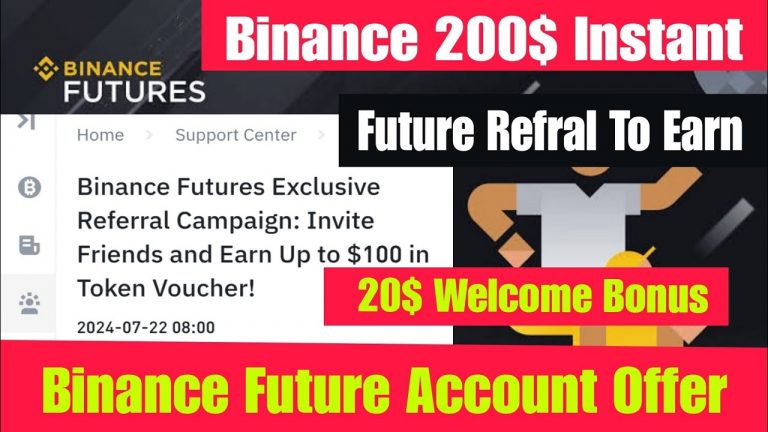 Binance New Account Offer | Refer Friend To Earn | Make First Future Trade | Binance New Offer Today