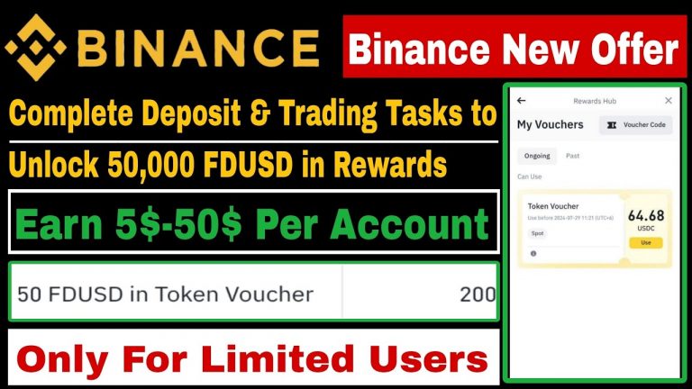 Binance New Offer | Complete Deposit Task And Get 5$-20$-50$ Per Account | Binance New Offer Today